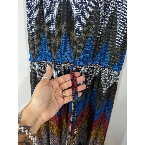 Banana Republic Chevron Sleeveless Maxi Dress Women Size M - Picture 5 of 8